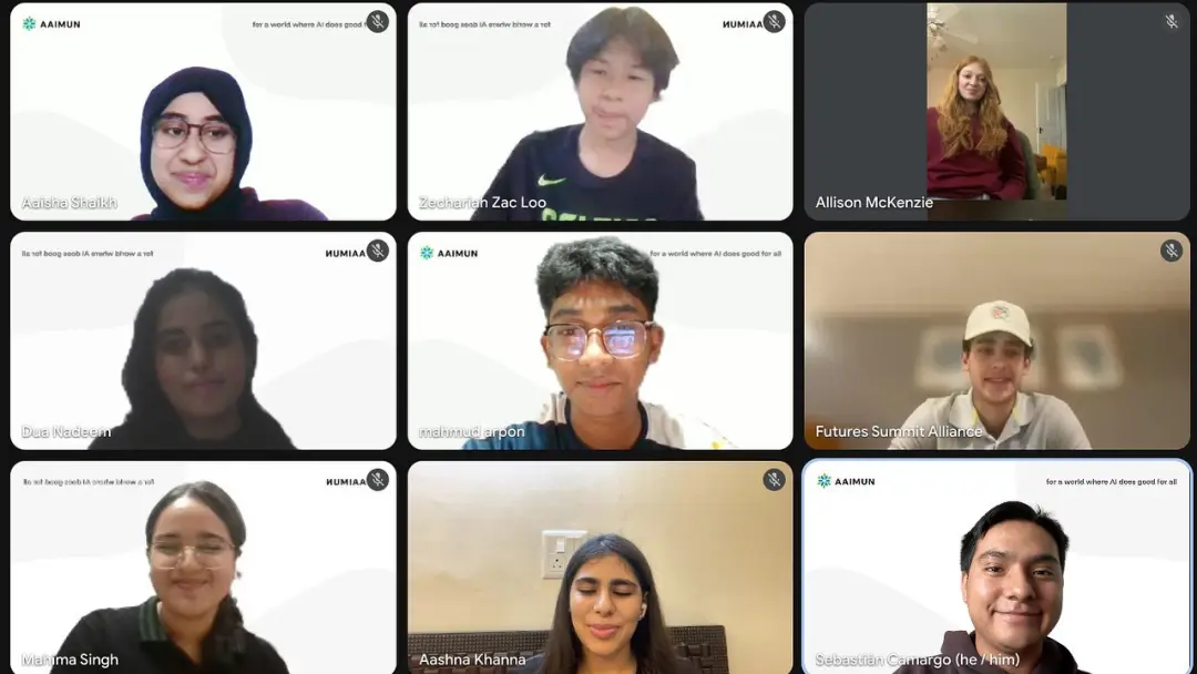 Team members collaborating remotely on a video call